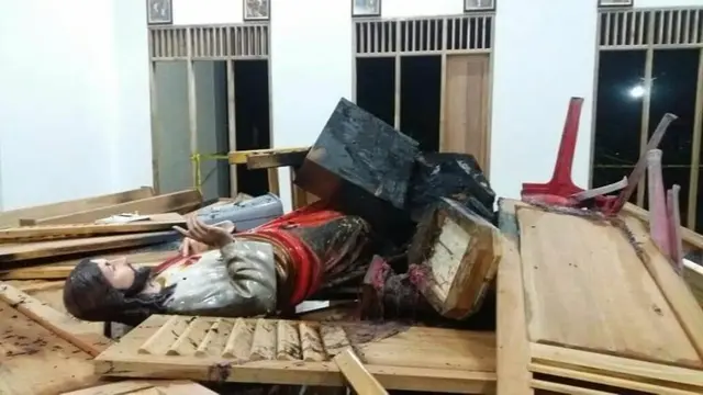 Rumah Ibadah Umat Katolik di Kabupaten Ogan Ilir Dirusak 6 Pria Asing