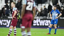 Rekor itu tercipta di Stadion London, Rabu (3/1/2024) dini hari WIB, saat Brighton meladeni tuan rumah West Ham United dalam laga pekan ke-20 Liga Inggris. (AP Photo/Kirsty Wigglesworth)