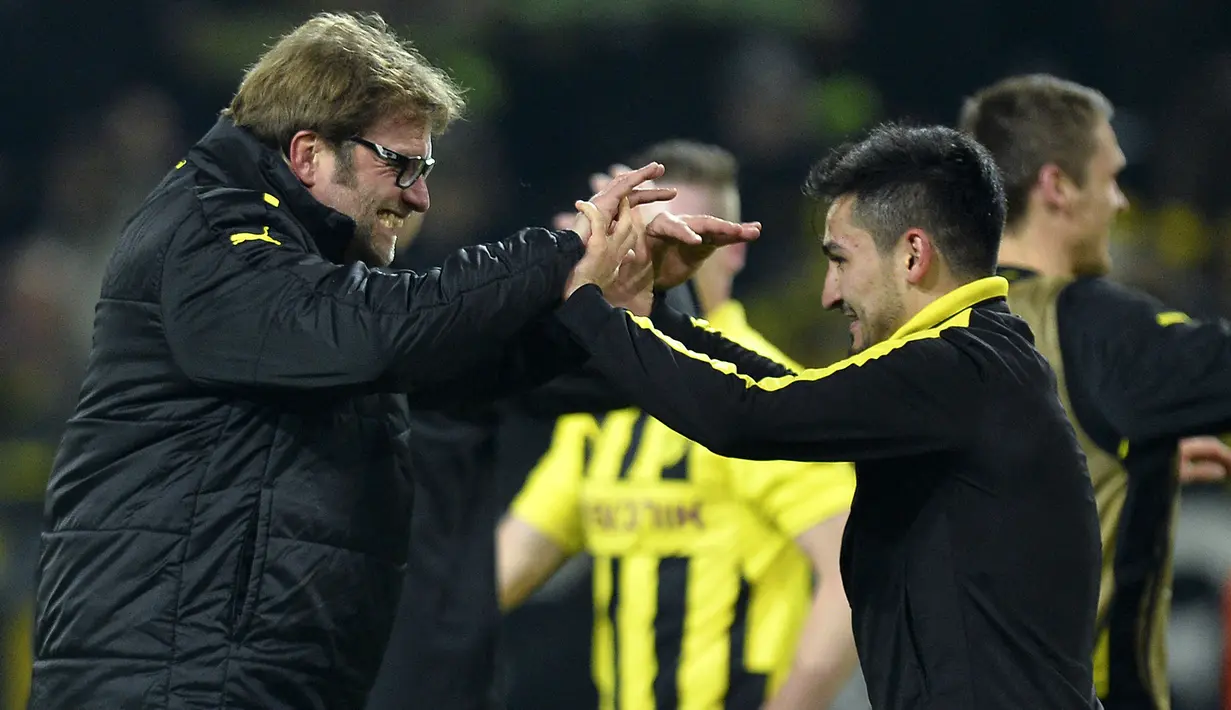 Gaya permainan menyerang Klopp di Borussia Dortmund sangat cocok dengan Ilkay Gundogan. Gelandang Jerman adalah pemain yang sangat berbakat dengan kreativitas dan kemampuannya mencetak gol. Ia tercatat telah membuat 117 penampilan di bawah asuhan Klopp. (AFP/Odd Andersen)