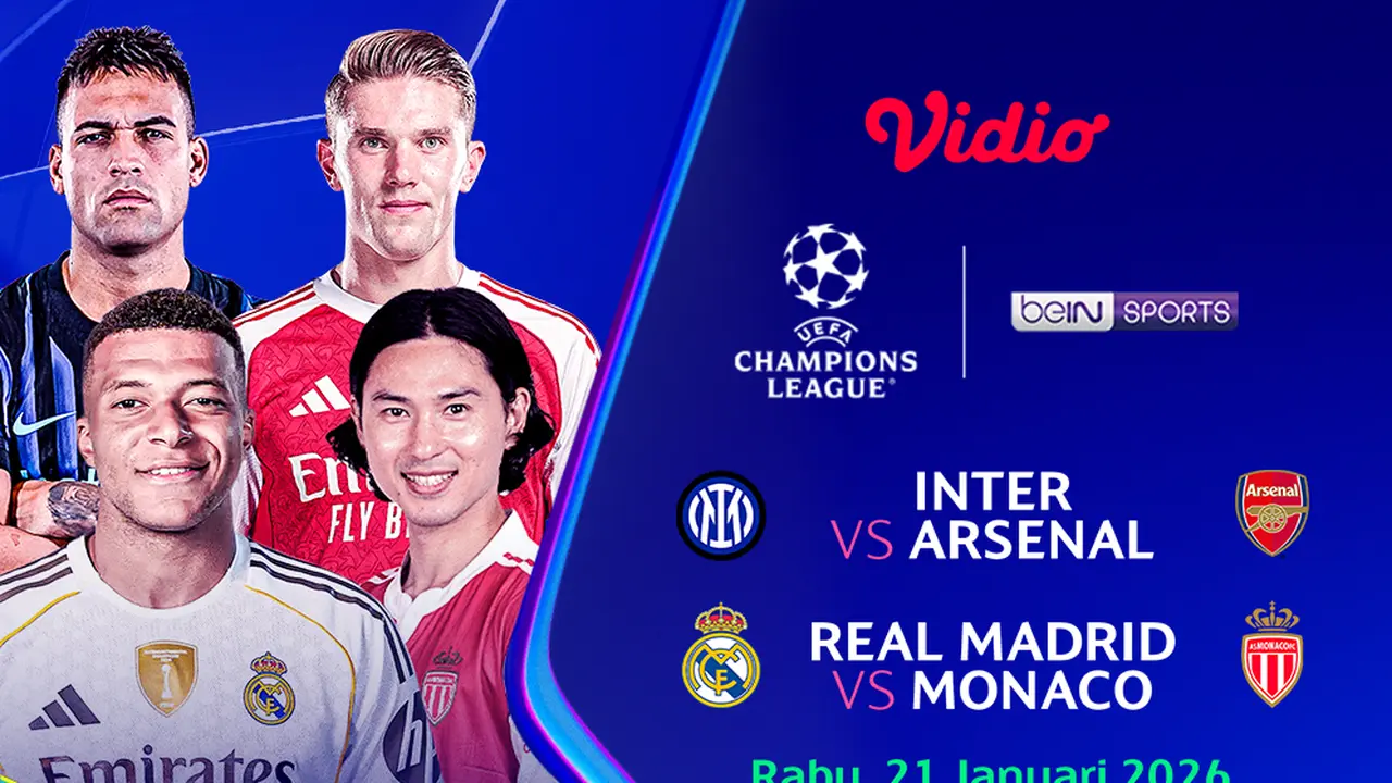 Live streaming Liga Champions pekan ke-7 2025/26, eksklusif di Vidio. (dok. Vidio.com)