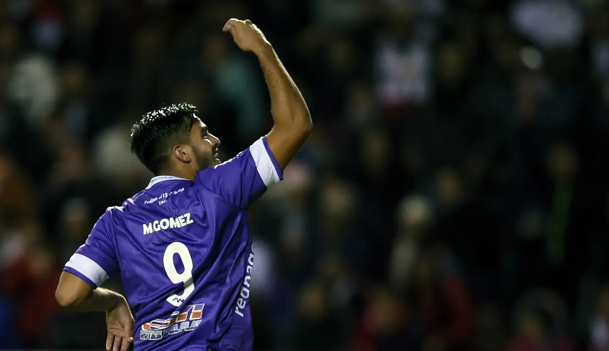 3. Maximiliano Gomez (Celta Vigo) - 4 Gol. (AFP/Rodrigo Buendia)