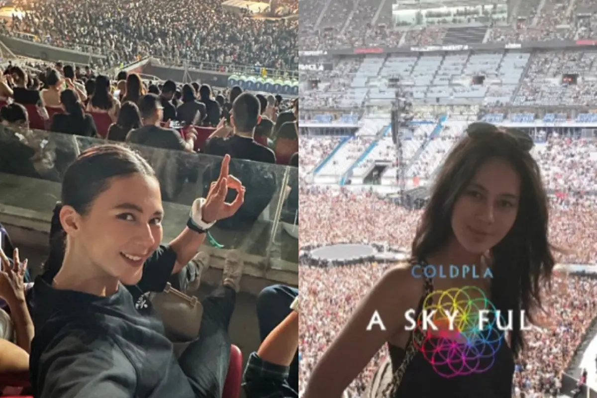 Paula Verhoeven Nonton Konser Coldplay