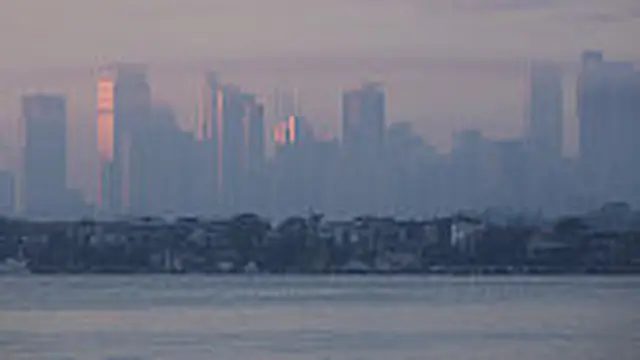 Kabut di daerah Sydney.