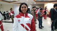 Mery Ananda merupakan atlet anggar termuda kontingen Indonesia di SEA Games 2017. (Liputan6.com/Cakrayuri Nuralam)