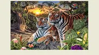 Bisakah Anda menemukan 16 harimau dalam gambar ini?