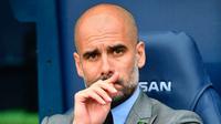 Manajer Manchester City asal Spanyol, Josep Guardiola. (AFP/Anthony Devlin)