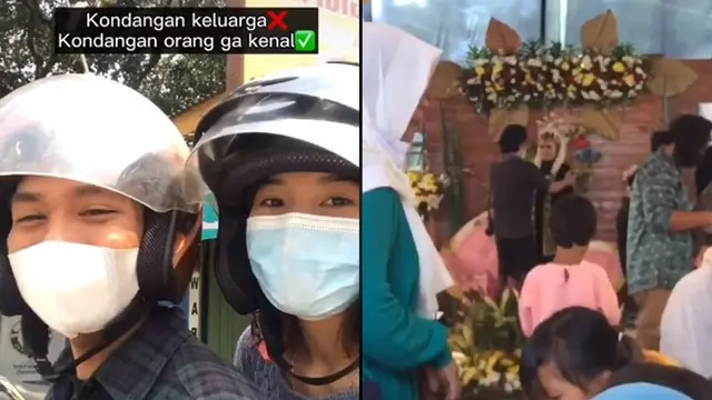 Viral Pasangan Datang ke Pernikahan Orang Tak Dikenal, Sampai Siapkan Amplop