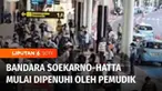 Mendekati Hari Raya Idul Fitri, terminal 1 Bandara Soekarno Hatta, Tangerang, Banten, mulai dipadati para pemudik.