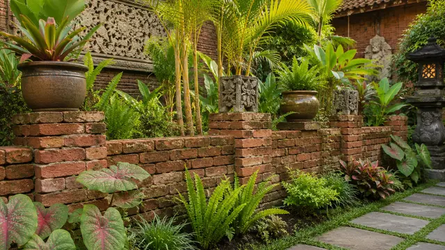 Inspirasi Taman Ala Bali dari Barang Bekas