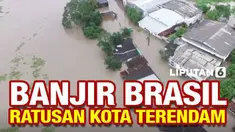 Banjir hebat dan hujan lebat merendam ratusan kota di Brasil. 20 orang meninggal, ratusan ribu lainnya terdampak bencana. Kondisi ini memperburuk situasi pandemi Covid-19 di Brasil.