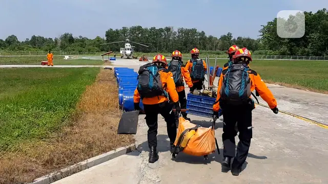 APP Sinar Mas di Riau melakukan simulasi waterbombing kebakaran hutan.