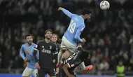Lazio sempat unggul dua gol lebih dahulu lewat brace Valentin Castellanos (12', 48'). Agregat pun imbang jadi 2-2. (Fabrizio Corradetti/LaPresse via AP)