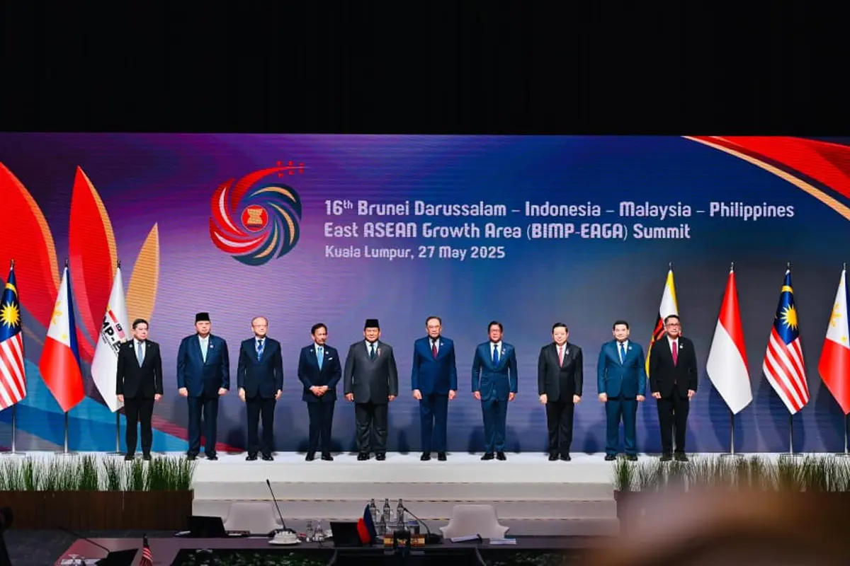 Presiden Prabowo Subianto menghadiri KTT ke-16 Brunei Darussalam-Indonesia-Malaysia-Philippines East ASEAN Growth Area (BIMP EAGA) di KLCC, Malaysia, Selasa (27/5/2025).