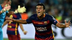 Rafinha merupakan lulusan akademi Bercelona dan bergabung dengan skuad utama pada musim 2013/2014, tetapi kesulitan bersaing di lini serang. Barcelona akhirnya meminjamkan Rafinha ke Celta Vigo. (AFP/Kirill Kudryavtsev)
