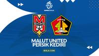 Cover prediksi Malut United Vs Persik Kediri - BRI Super League. (Bola.com/Gregah Nurikhsani)