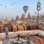 Cappadocia merupakan wilayah di pusat Anatolia yang terkenal dengan lanskap uniknya yang tampak seperti permukaan bulan, kota bawah tanah.