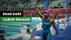 Berita video Indriani Syuci raih medali emas pertama dari cabang olahraga renang.