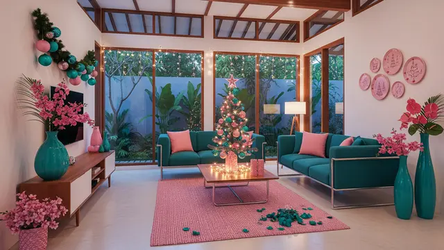 14 Palet Warna Natal Selain Merah–Hijau, Bikin Rumah Super Fresh dan Tampil Beda