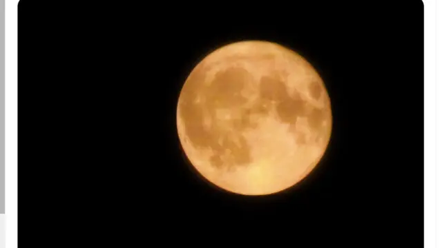 Foto supermoon 1 Agustus 2023 hasil jepretan warganet.