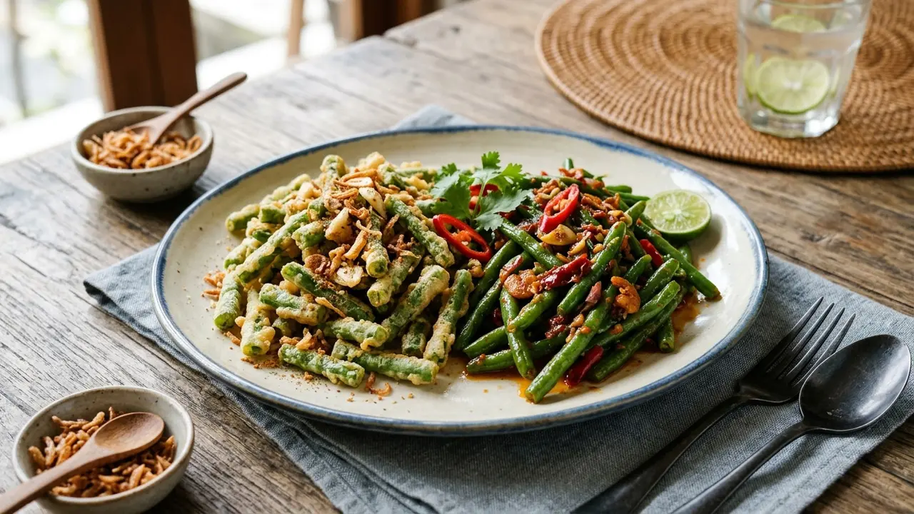Resep Buncis Dua Rasa (AI Generated)