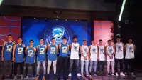 Tim basket Garuda Bandung mengubah nama menjadi Prawira Bandung menjelang bergulirnya IBL 2018-2019, Rabu (28/11/2018). (Bola.com/Erwin Snaz)