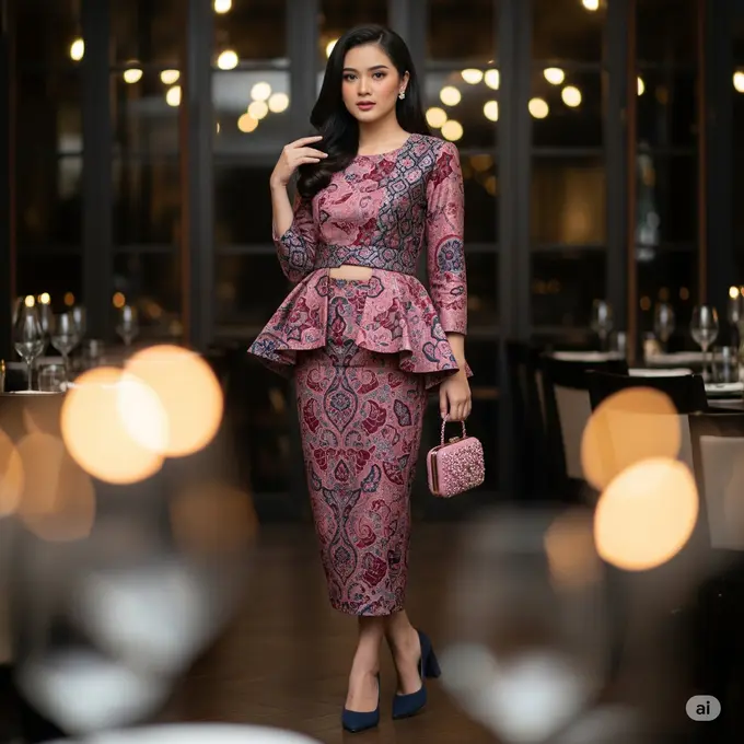 Kombinasi Brokat + Rok Span