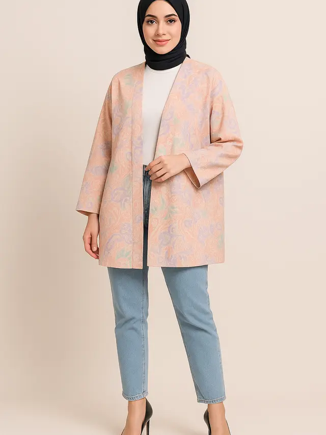 Pilihan Kardigan dan Tunik Batik Motif Unik yang Stylish untuk Hijaber