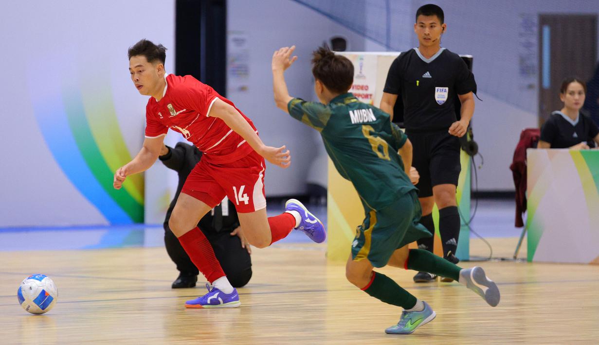 Kemenangan telak 7-0 tanpa kebobolan di laga perdana ini menjadi modal yang sangat berharga bagi langkah Timnas Futsal Indonesia untuk mengarungi sisa pertandingan di fase grup. (Dok. FFI)