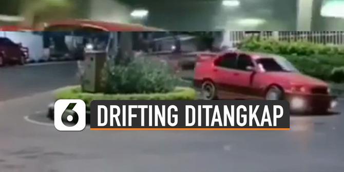 VIDEO: Viral Aksi Pengemudi Mobil Pamer Drifting di Pusat Kota Akhirnya Ditangkap