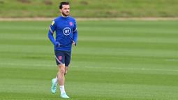 Bek Timnas Inggris Ben Chilwell merupakan salah satu pemain Chelsea yang dibawa oleh Gareth Southgate dalam Piala Eropa 2020. Sampai saat ini Ben Chilwell satu-satunya pemain Chelsea yang belum pernah tampil sekalipun dalam Euro 2020. (Foto: AFP/Paul Ellis)