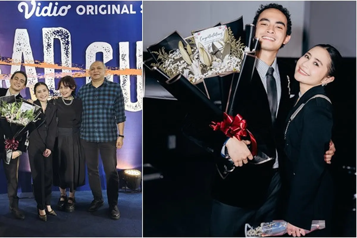 6 Potret Prilly di Premiere Series Bad Guys, Dukung Sang Kekasih Omara Esteghlal