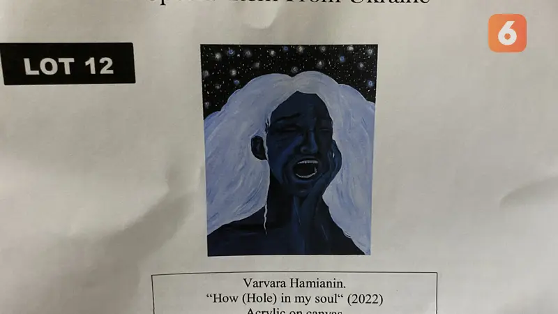 Dua lukisan hasil karya Varvara Hamianin, anak dari Duta Besar Ukraina untuk Indonesia Vasyl Hamianin terjual senilai Rp53 juta pada malam amal dan lelang yang hasilnya akan didonasikan kepada anak-anak Ukraina, korban kekerasan tentara Rusia.