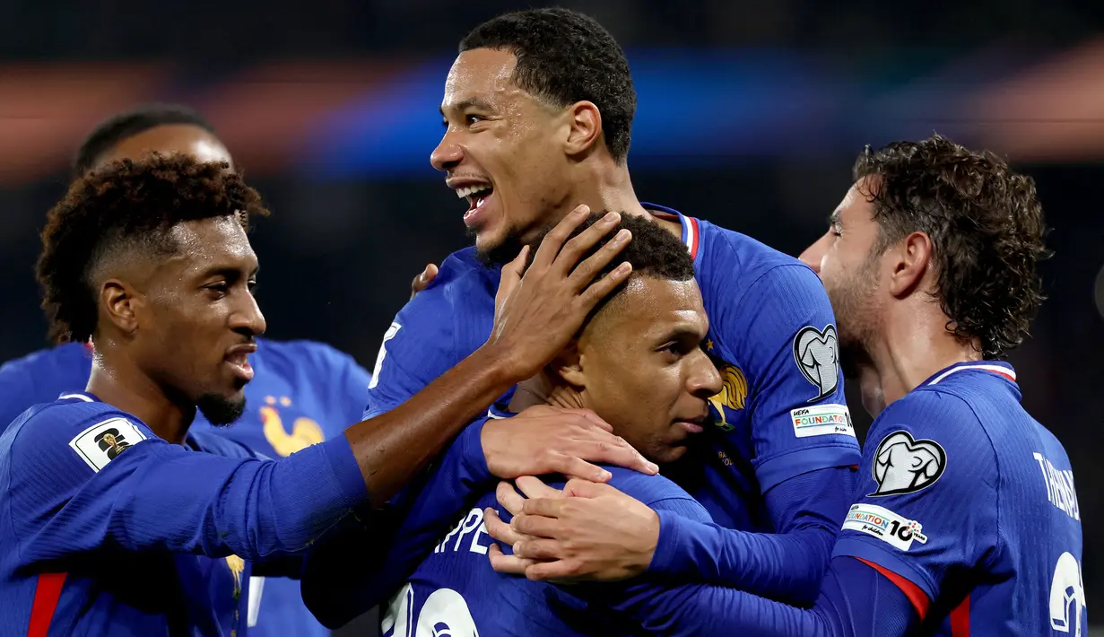 Padahal, Mbappe mampu tampil gemilang dalam laga tersebut dengan membuka keran gol Les Bleus pada menit ke-45+2. (AFP/Franck Fife)
