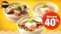 Serunya pilih sendiri saus dan topping makanan Jepang donburi (Foto: Lakupon.com)