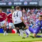 Partai uji coba antara Rosenborg versus Manchester United hari Selasa (16/07/2024) dini hari WIB.  (Ole Martin Wold / NTB / AFP)