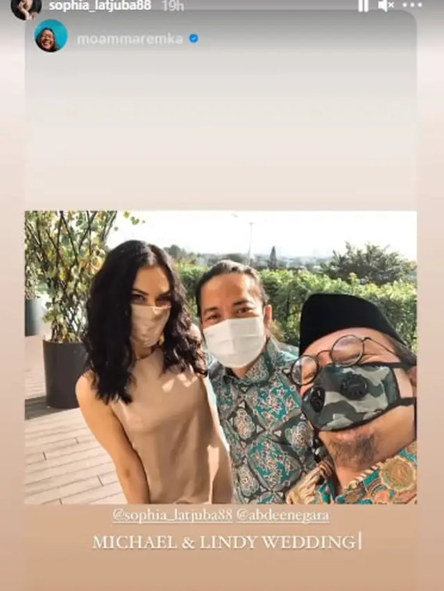 5 Momen Sophia Latjuba Hadiri Nikahan Mantan Suami Bareng Abdee Negara