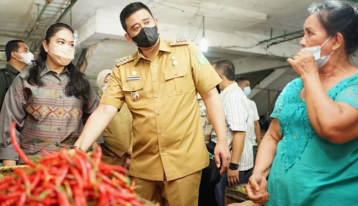 Kahiyang Ayu ke Pasar Petisah (Instagram/bobbynst)