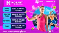 Link Live Streaming WTA Hobart International 2024 di Vidio Pekan Ini. (Sumber: dok. vidio.com)