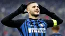 1. Mauro Icardi – Pria Argentina ini pernah menghuni tim muda Barcelona pada 2008- 2011. Tidak mampu memuaskan Blaugrana, akhirnya hijrah ke Serie A. Kini, kapten sekaligus mesin gol Inter Milan itu jadi incaran klub besar Eropa. (AP/Antonio Calanni)