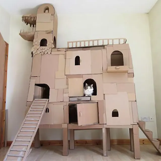 miniatur rumah kucing