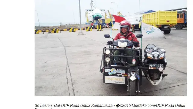 Sri Lestari berkeliling Indonesia untuk memberikan motivasi kepada para penyandang disabilitas lain seperti dirinya