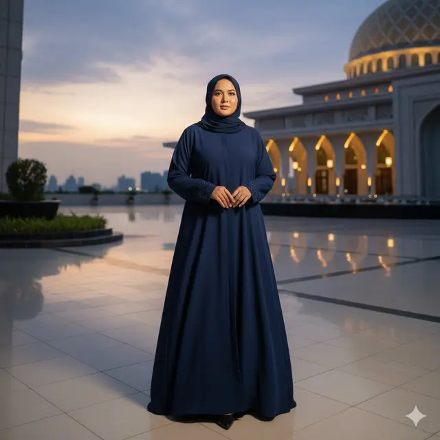 Abaya Lurus (Gemini AI)