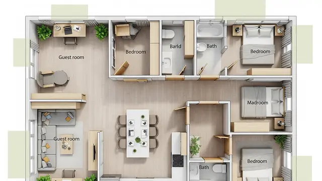 Memanfaatkan Furnitur Built-in dan Multifungsi