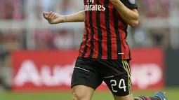 Bryan Cristante merupakan pemain binaan dari Akademi AC Milan, yang sempat masuk skuat senior Rossonerri pada tahun 2013. (AFP/Christof Stache)