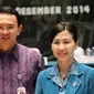 Pelantikan itu turut dihadiri oleh suami Veronica, Gubernur DKI Jakarta Basuki 'Ahok' Tjahaja Purnama, Kamis (4/12/2014). (Liputan6.com/Faizal Fanani)