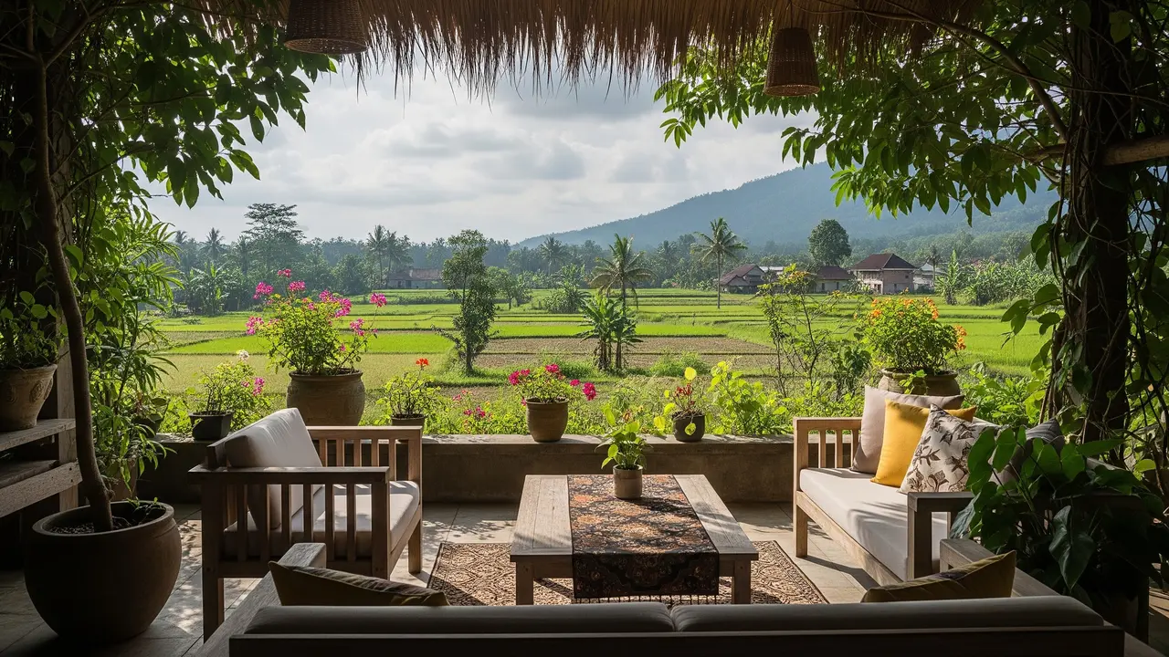 Inspirasi Teras Rumah Nuansa Pedesaan Modern