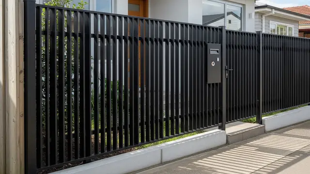 Model Pagar Besi Hollow untuk Rumah Kecil agar Terlihat Modern dan Minimalis (Image by Gemini AI)