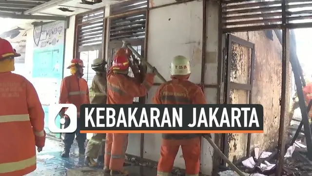 Bangunan di Rumah Tahan Negara Kelas IIA Pondok Bambu, Jalan Pahlawan Revolusi, Duren Sawit, Jakarta Timur, ludes terbakar, Jumat (4/10/2019).
