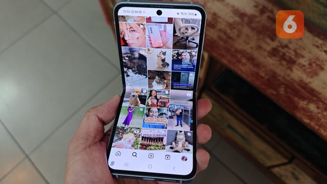 Fitur Super HDR Viewing Video di Instagram dengan Samsung Galaxy Z Flip6. Liputan6.com/Iskandar