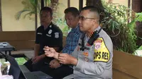 Kapolresta Serkot, Kombes Pol Sofwan Hermanto, memberi penjelasan. (Kamis, 14/22/2023). (Dokumentasi Polresta Serkot).